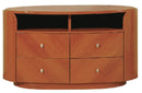 Furniture Modern Furniture - 29" Sophisticated Cherry High Gloss TV Entertainment Unit HomeRoots