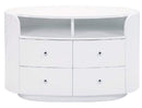 Furniture Modern Furniture - 29" Sophisticated White High Gloss TV Entertainment Unit HomeRoots