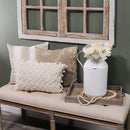 Furniture Modern Furniture - Decorative White Enamel Milk Jug HomeRoots