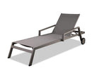 Furniture Rustic Furniture - 30" X 83" X 12"/20" Lounge Aluminum Chaise HomeRoots