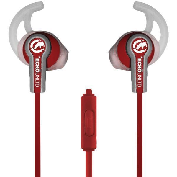 Fuse Sport Earbuds with Microphone (Red)-Headphones & Headsets-JadeMoghul Inc.