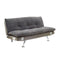 Gallagher Contemporary Futon Sofa With Speaker & Bluetooth Function, Gray Finish-Living Room Furniture-Gray-ChamPillown Leatherette-JadeMoghul Inc.