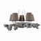 Gallantly Attractive Chandelier-Chandeliers-Gray and brown-JadeMoghul Inc.