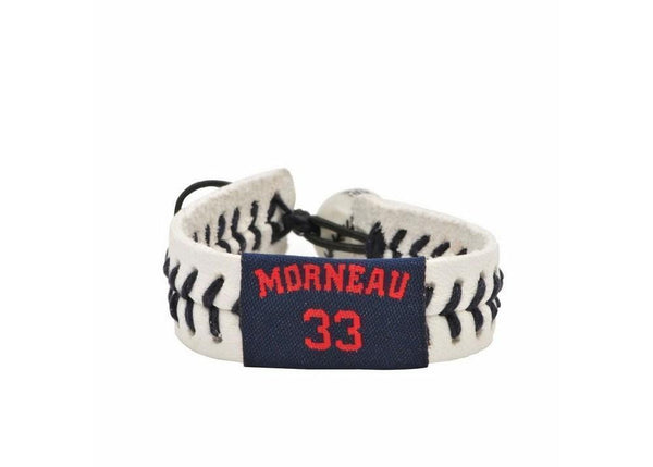 Gamewear MLB Leather Wrist Band - Minnesota Twins - Justin Morneau-Gamewear-JadeMoghul Inc.