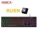 Gaming keyboard Wired Gaming Mouse Kit 104 Keycaps With RGB Backlight Russian keyboard Gamer Ergonomic Silent Mause For Laptop JadeMoghul Inc.