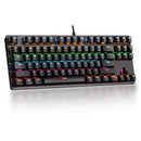 Gaming Mechanical Keyboard Game Anti-ghosting RGB Mix Backlit Blue Switch 87key teclado mecanico For Game Laptop PC JadeMoghul Inc.