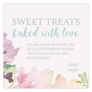Garden Party Square Open Format Table Sign (Pack of 1)-Wedding Signs-JadeMoghul Inc.