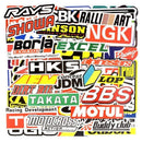 General 100 PCS Graffiti JDM Racing Car Modification Waterproof Sticker Motorcycle Bicycle Helmet Motor Suitcase Laptop Trolley Stickers AExp