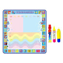 General Coolplay 100x100cm Magic Water Drawing Mat Doodle Mat & 4 Drawing Pens & 1 Stamps Set Painting Board Educational Toys for Kids AExp