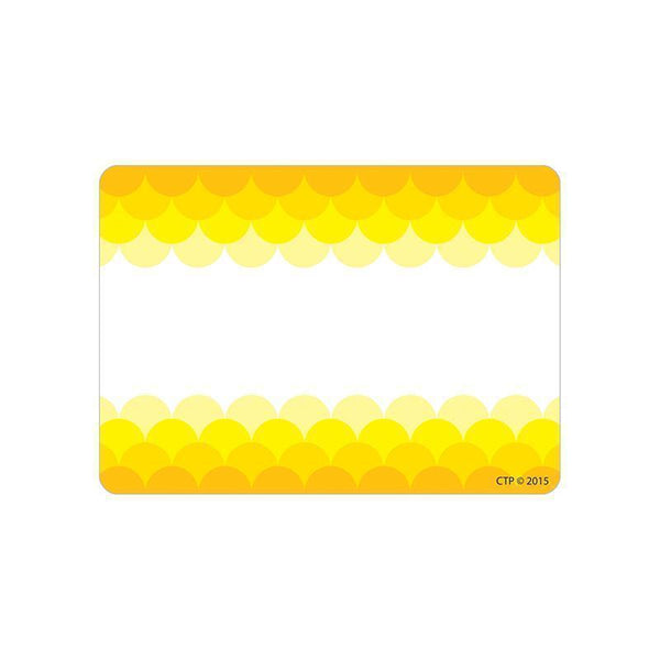 General Ombre Yellow Scallops Labels AExp