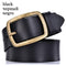 Genuine Cow Leather Luxury Belt / Designer Buckle Belt-RF black-100cm-JadeMoghul Inc.