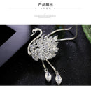 Genuine Crystal Swan Sweater Necklace For Women--JadeMoghul Inc.