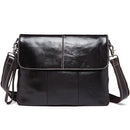 Genuine Leather bag - Men's Travel bag Leather Crossbody Bag-8007dark coffee-China-JadeMoghul Inc.
