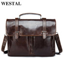 Genuine Leather Men Bag Mens Leather Bag for Work Men Briefcases Handbags Large Shoulder Bags-8814gray-JadeMoghul Inc.