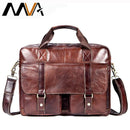 Genuine Leather Men Bags for Document Leather Laptop Bag Messenger Bag Men Shoulder Bags-7804coffee-China-JadeMoghul Inc.