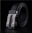 Genuine Luxury Leather Men Belt / Metal Automatic Buckle-A-110cm-JadeMoghul Inc.