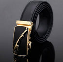 Genuine Luxury Leather Men Belt / Metal Automatic Buckle-A-110cm-JadeMoghul Inc.