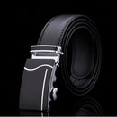 Genuine Luxury Leather Men Belt / Metal Automatic Buckle-X-110cm-JadeMoghul Inc.