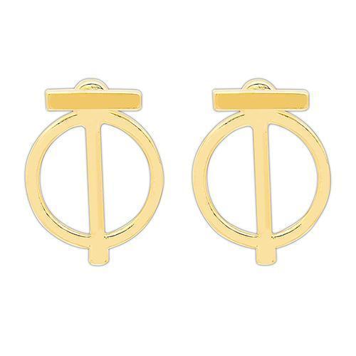 Geometric Ear Jacket Earrings - Gold (Pack of 1)-Personalized Gifts for Women-JadeMoghul Inc.