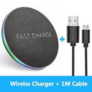 GETIHU 10W Qi Fast Wireless Charger For iPhone X XR XS MaX 8 Samsung Note 8 S8 S9 Plus S7 S6 Edge Phone Wireless Charging Charge-China-Universal-JadeMoghul Inc.