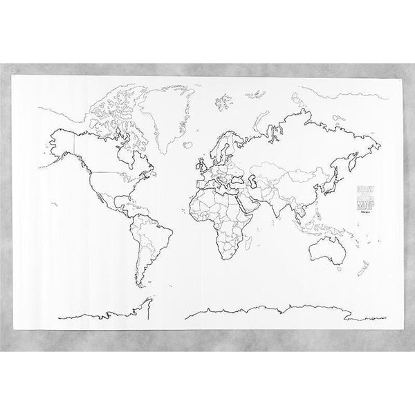 GIANT WORLD MAP 48IN X 72IN-Arts & Crafts-JadeMoghul Inc.