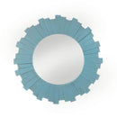 Decoration Ideas Blue Sunburst Wall Mirror
