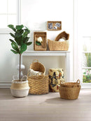 Gifts Cheap Home Decor Round Wicker Basket Duo Koehler