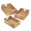 Modern Living Room Decor Water Hyacinth Nesting Basket Set
