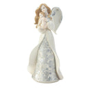 Modern Living Room Decor Angel Cradling Baby Figurine