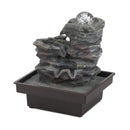 Entry Table Decor Glass Orb On Rocks Tabletop Fountain