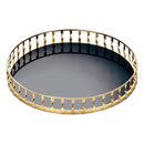 Living Room Decor Gold Twist Mirrored Tray