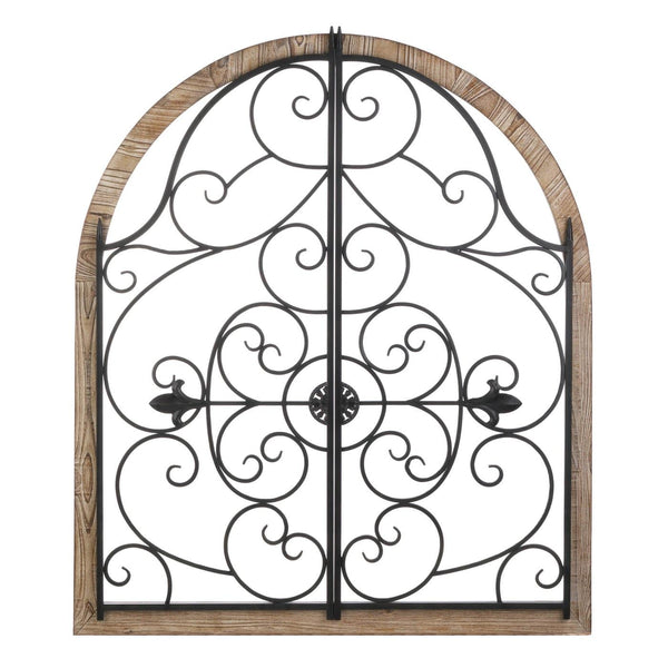 Home Decor Ideas Arched Wood And Iron Wall Decor