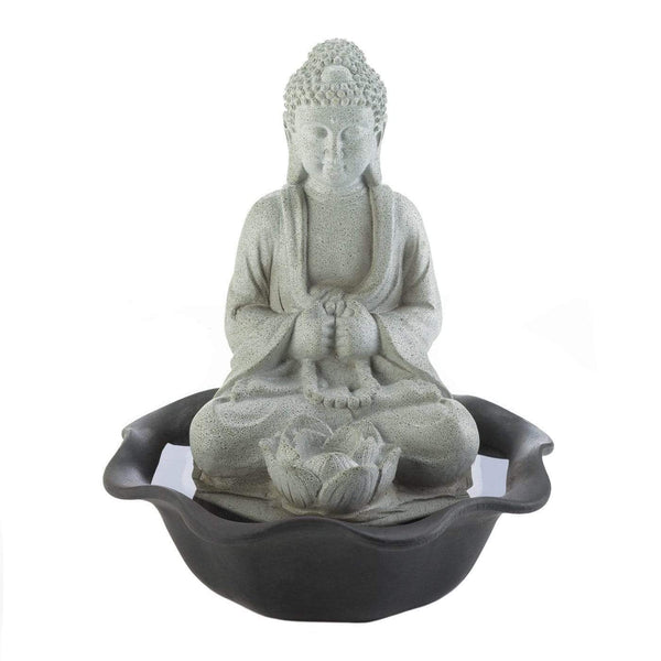 Gifts Side Table Decor Buddha On Lotus Tabletop Fountain (Incl. Pump) Koehler