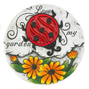 Outdoor Garden Decor Sunflower Lady Bug Garden Stepping Stone