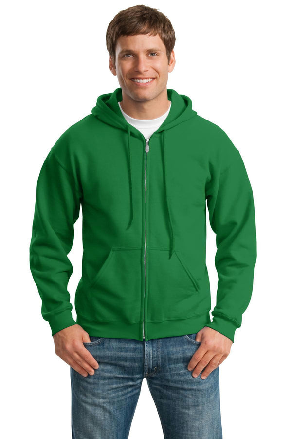 Gildan - Heavy Blend Full-Zip Hooded Sweatshirt. 18600-Sweatshirts/fleece-Irish Green-3XL-JadeMoghul Inc.