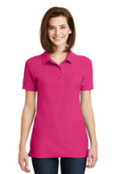 Gildan Ladies 6.6-Ounce 100% Double Pique Cotton Sport Shirt. 82800L-Ladies-Heliconia-3XL-JadeMoghul Inc.