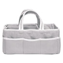 Gingham Seersucker Gray Storage Caddy-SRS-GRY-JadeMoghul Inc.