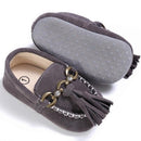 Girl Summer Cute Slip On Suede Loafers-Gray-0-6 Months-JadeMoghul Inc.
