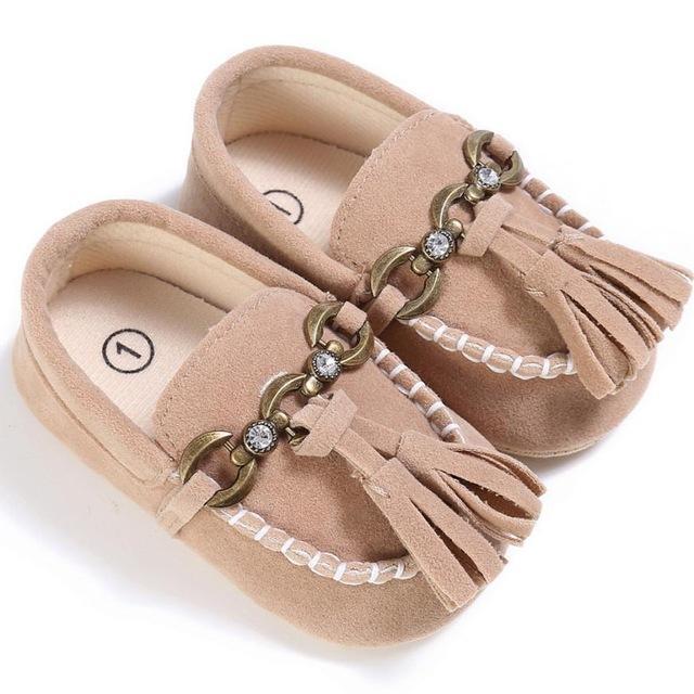 Cute Walk by Babyhug Slip On Loafer Shoes With Textured Design - Brown