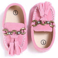 Girl Summer Cute Slip On Suede Loafers-Pink-0-6 Months-JadeMoghul Inc.