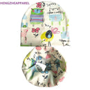 Girls 100% Cotton Printed Beanie And Scarf Set-Cute Circle set-JadeMoghul Inc.