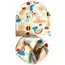 Girls 100% Cotton Printed Beanie And Scarf Set-Forest set-JadeMoghul Inc.