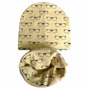 Girls 100% Cotton Printed Beanie And Scarf Set-Glasses Set-JadeMoghul Inc.