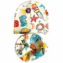 Girls 100% Cotton Printed Beanie And Scarf Set-Graffiti set-JadeMoghul Inc.