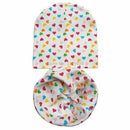 Girls 100% Cotton Printed Beanie And Scarf Set-New Color Love set-JadeMoghul Inc.