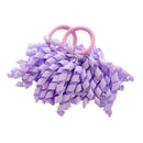 Girls 2 Pcs Candy colored Curler Hair Ties-Lavender-JadeMoghul Inc.