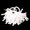 Girls 2 Pcs Candy colored Curler Hair Ties-White-JadeMoghul Inc.