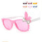 Girls Acrylic Frame Ears And Bow Design Sunglasses With UV 400 Protection-Pink-JadeMoghul Inc.