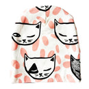 Girls / Boys All Season Cotton Printed Beanie-orange fox-JadeMoghul Inc.