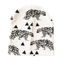 Girls / Boys All Season Cotton Printed Beanie-white bear-JadeMoghul Inc.